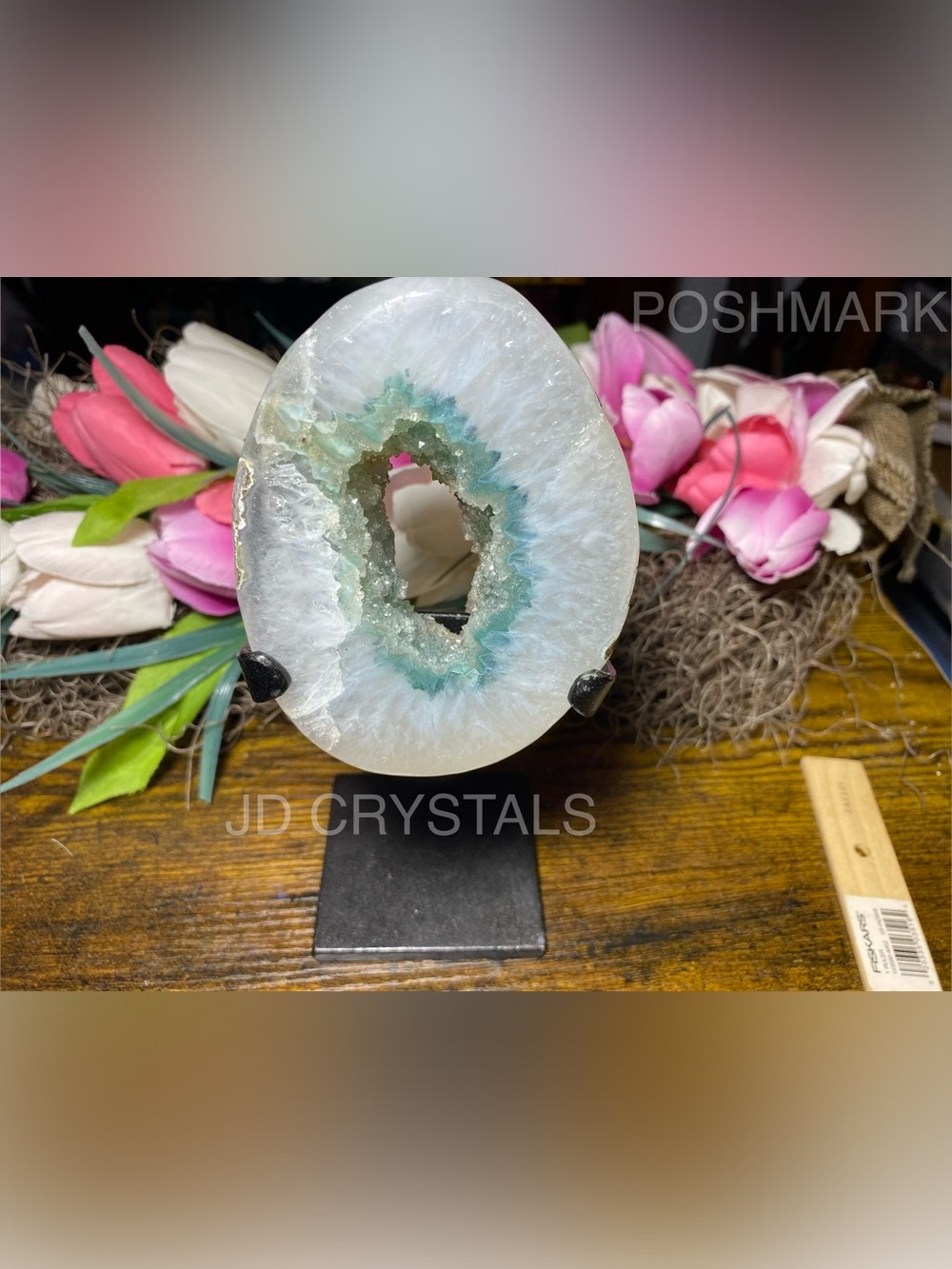 Quartz With Green Druzy Amethyst